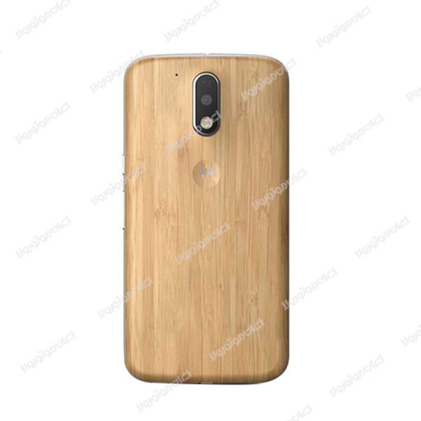 قاب پشتی درب باتری موتورولا موتو جی ۴ / Motorola Moto G4 رنگ چوب