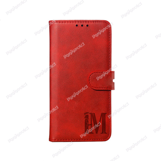کاور کلاسوری چرمی گوشی موتورولا موتو جی ۷۲ / Motorola Moto G72 رنگ قرمز