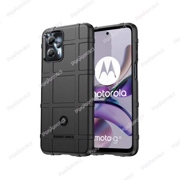 کاور راگد شیلد موتورولا موتو جی ۱۳ / Motorola Moto G13 رنگ مشکی