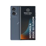 نمای جلویی و پشتی گوشی موتورولا Edge 50 Fusion با طراحی شیک و بدنه باریک