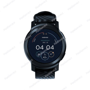 ساعت موتورولا ۱۰۰ / Moto Watch 100 سایز: ۴۲mm مقاوم در برابر آب : 5ATM ظرفیت باتری: 355mAh رنگ Phantom Black