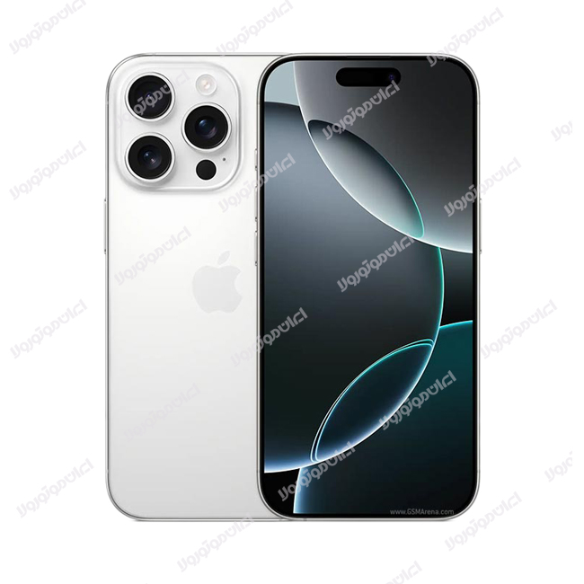 گوشی موبایل آیفون ۱۶ پرو ۲۵۶ گیگا بایت / iphone 16 pro 256GB ZA/A Non Active رنگ White Titanium