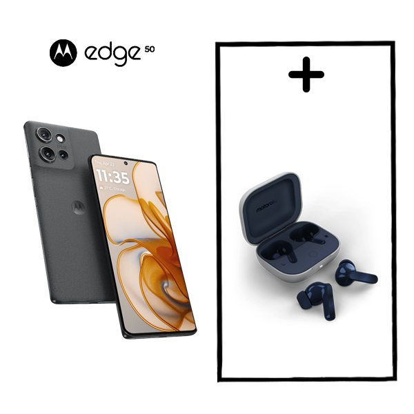 نمای نزدیک از گوشی موتورولا Edge 50 با طراحی مدرن و دوربین سه‌گانه ۵۰ مگاپیکسلی رنگ Jungle Green