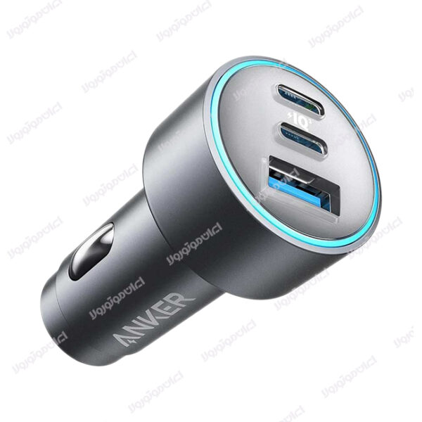 شارژر فندکی انکر 67W مدل Anker USB-C 335 Car Charger 67W Compact 3-Port A2736 با گارانتی 18 ماهه شرکتی