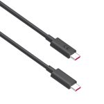 کابل فست شارژ و فست دیتا USB-C به USB-C موتورولا با نوار قرمز مخصوص شارژرهای ۶۸ وات و ۱۲۵ وات