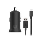 شارژر فندکی Motorola TurboPower 18W | تایپ‌سی + فست شارژ اصلی خودرو