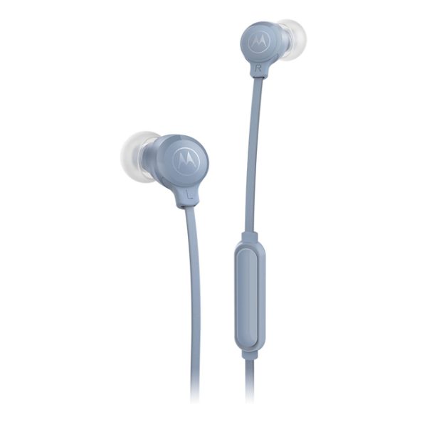 هدفون سیمی موتورولا مدل EARBUDS 3-S | Motorola In-Ear Headphones with Mic رنگ آبی