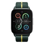 ساعت هوشمند Moto Watch Fit موتورولا با فریم آلومینیومی سبک، بند Trekking Green و نمایشگر سفارشی