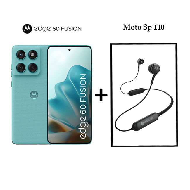 گوشی موتورولا Edge 60 Fusion 256GB رم 12 به همراه هدفون گردنی SP110