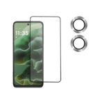 گلس HD+ موتورولا Moto G35 به‌همراه 2 عدد محافظ لنز دوربین – پک محافظتی کامل