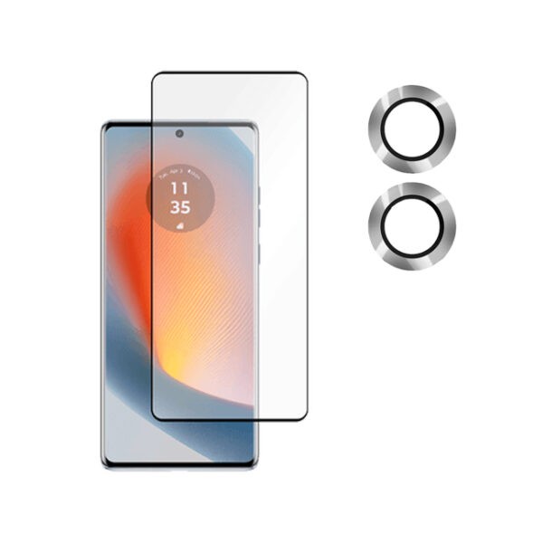 گلس + محافظ لنز دوربین Motorola Edge 50 Fusion بسته کامل