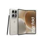 گوشی تاشوی Motorola Razr Fold سفید صدفی همراه با قلم