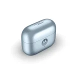 داک شارژ بسته هدفون موتورولا Moto Buds Loop نقره‌ای یخی با نشان Sound by Bose