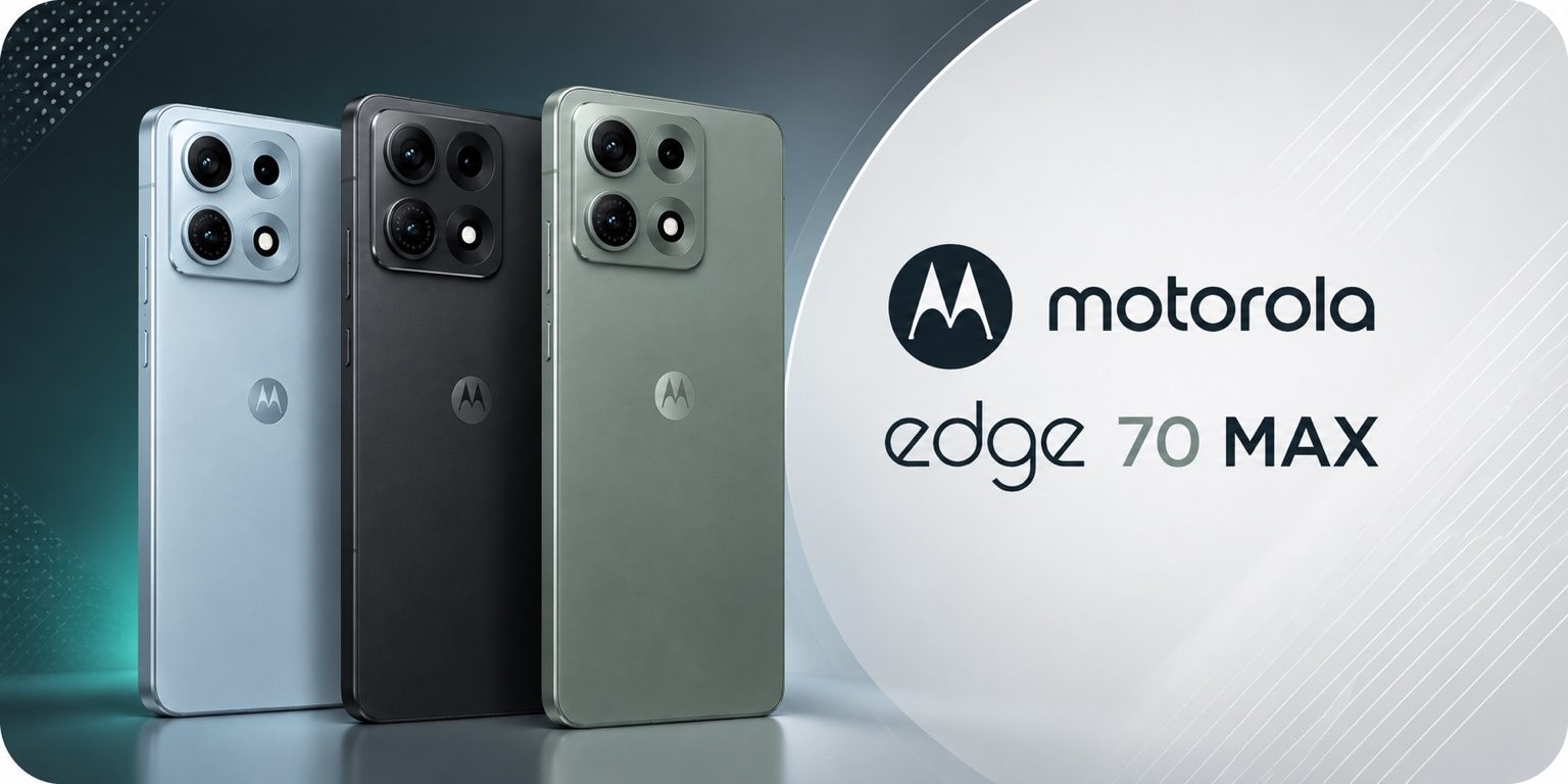 موتورولا اج ۷۰ مکس Motorola Edge 70 Max با طراحی جدید و دوربین پشتی