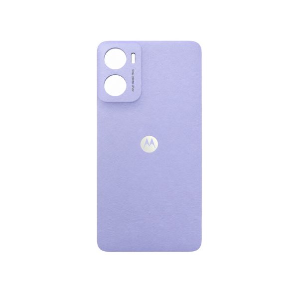 قاب پشتی اصلی موتورولا Moto E15 رنگ بنفش چرمی