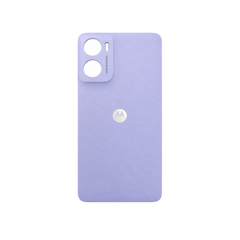 قاب پشتی اصلی موتورولا Moto E15 رنگ بنفش چرمی